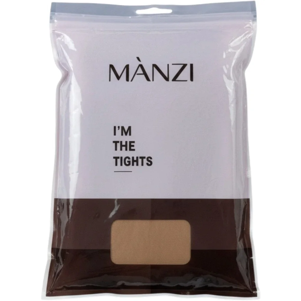 Manzi Tights Women XXXL Natural 2 Pairs Sheer Hosiery Plus Size 16291